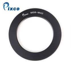 Pixco Macro M58 58mm Lens To M42 Screw Mount Camera Adapter M58-M42 Adapter Ring