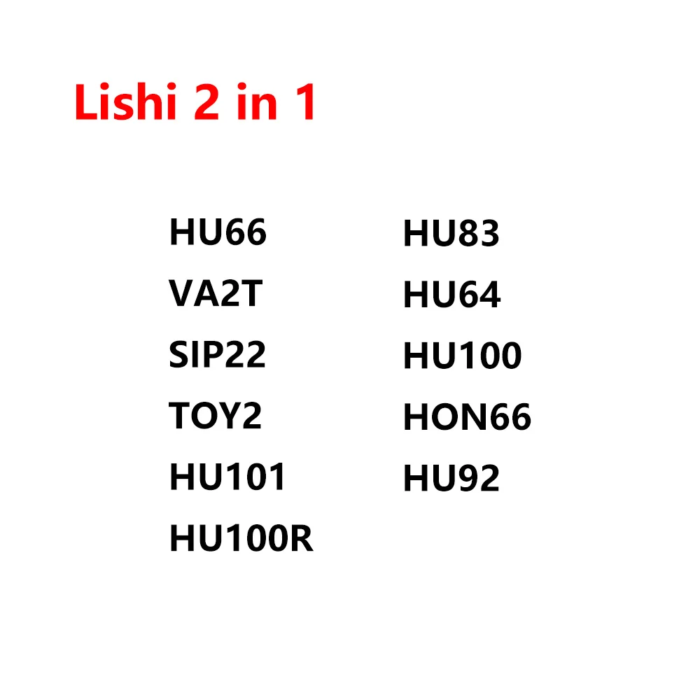 1 Stück Lishi 2-in-1 HU100V.3 HU66 V.3 HU83 HU64 SIP22 HU92 HU100R VA2T HU87 HON66 TOY2 HU101 2-in-1 Werkzeug Großer Rabatt – Detail 2