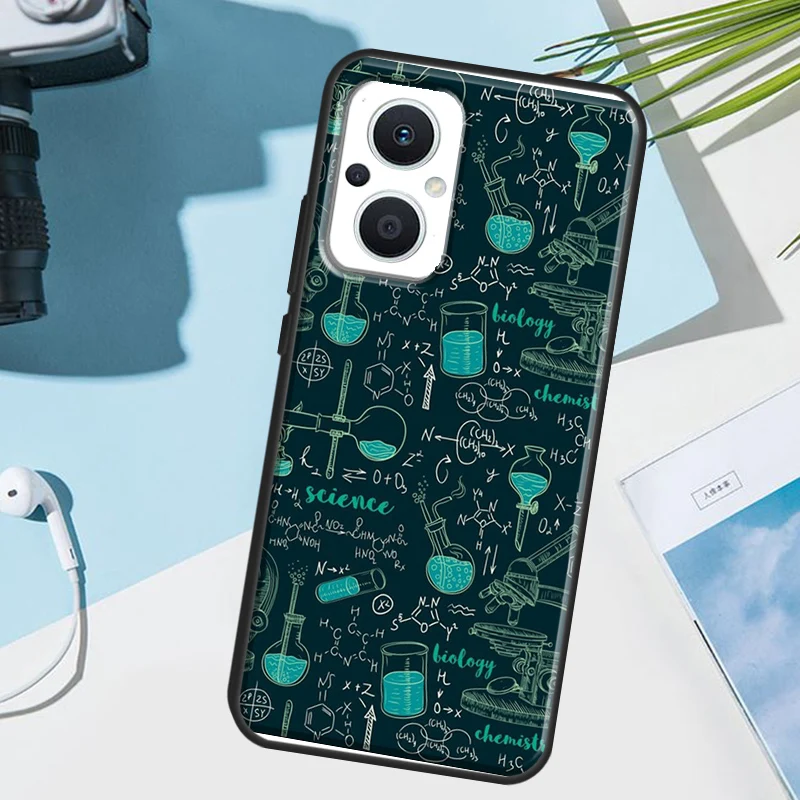 العلوم الرياضيات الفيزياء الصيغ جراب هاتف ل ممن لهم رينو 12 12F 13 13F 11 8T 7 8 10 برو ممن لهم البحث X8 X6 برو X3 X5 لايت غطاء #2