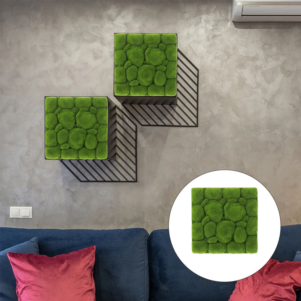 

3Pcs Simulation Moss Foam Board Artificial Plants Wall Decor DIY Greenery Wall Backdrop Natural Style Wedding Flower Arrangement
