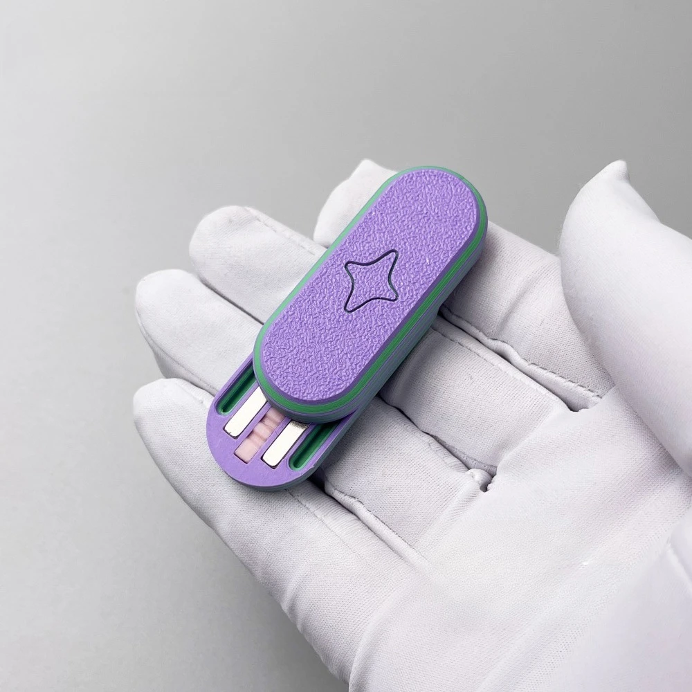 KEYI EDC 3D Printed Dense Scale Mechanical Clicky Push-Button Finger Fidget Toy for Stress Relief