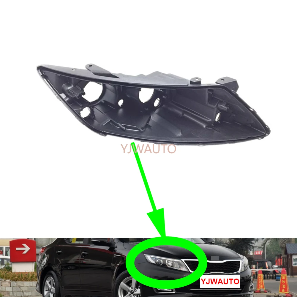 For Kia K5 Optima 2014 2015 Headlamp House Car Headlight Base Rear Base Replacement Auto Front Lamp Holder Back Support