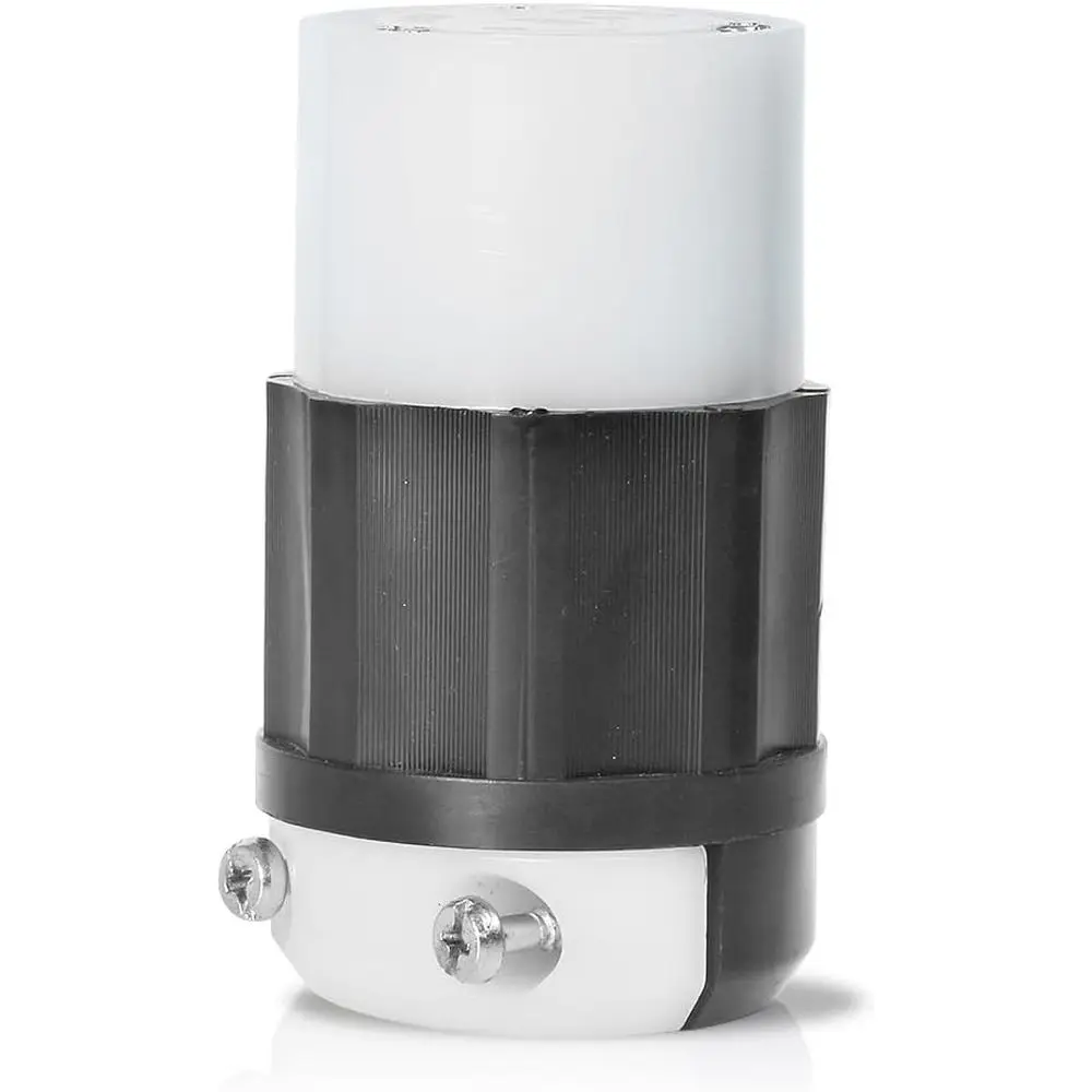 

30 А, 600 В, 3-фазный, NEMA L17-30R, 3P, 4W, с блокировкой, промышленный класс, с заземлением, 2743, черно-белый