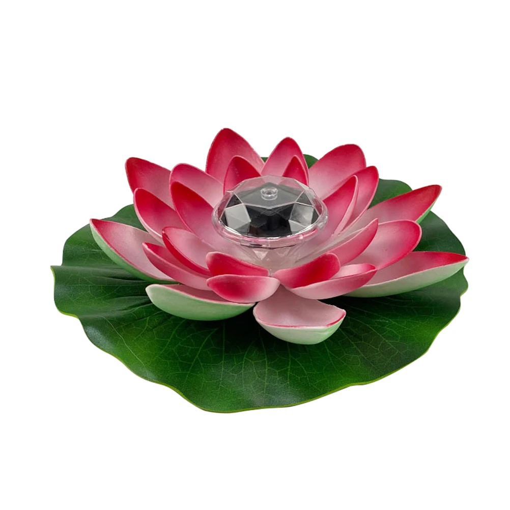 

Water Floating Lotus Solar Powered For Garden Pond Decoration Pool Floating Lotus Solar Water