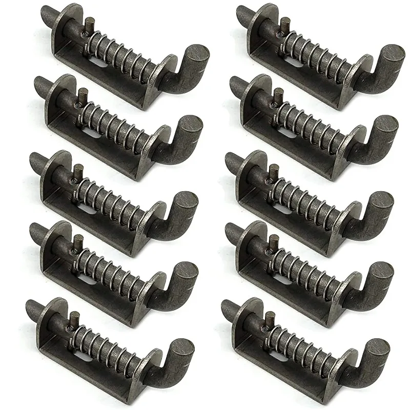 10 Pcs Stainless Steel Mini Spring Loaded Latch Pin - 1.9