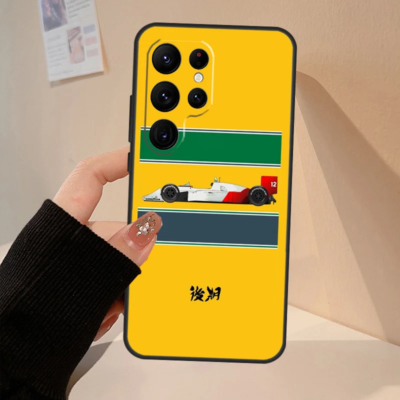 Ayrton Senna Phone Case For Samsung Galaxy S22 S21 S23 Ultra Note 20 S8 S9 S10 Note 10 Plus S20 FE Cover