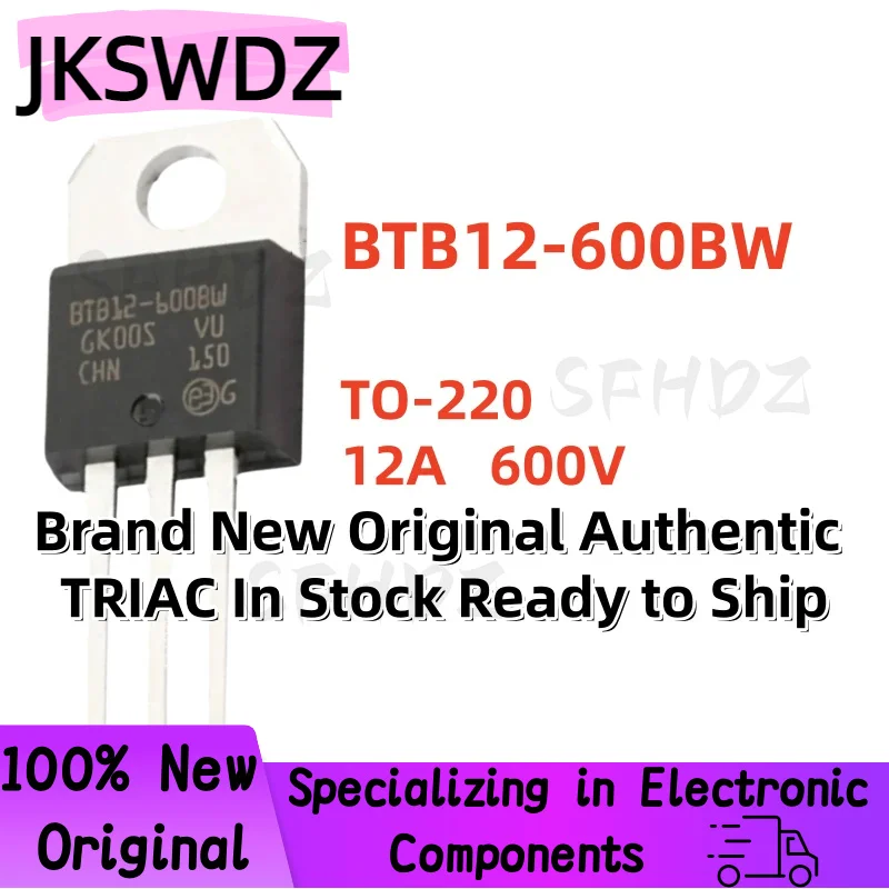 10/20/30PCS Nuevo y Original Auténtico BTB12-600BW BTB12600BW BTB12 TO-220 12A 600V TRIAC En Stock Listo para Enviar