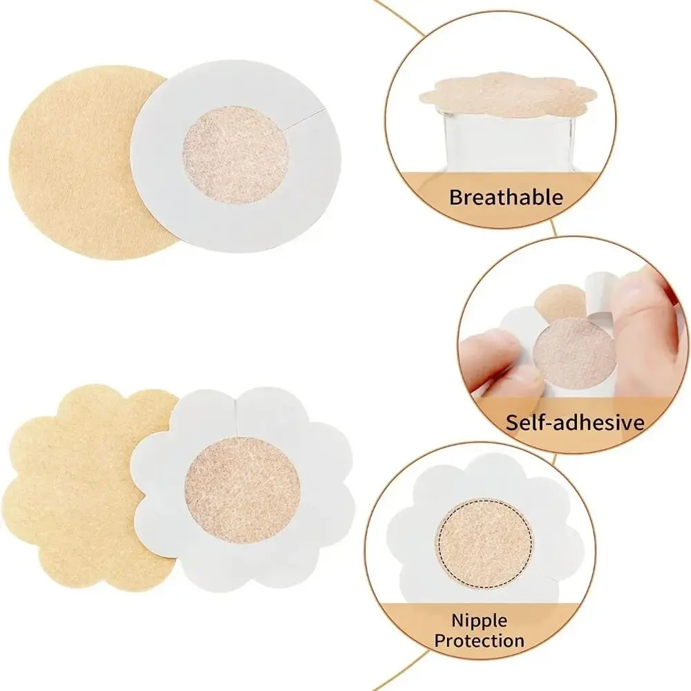 Nipple Cover Stickers Women Breast Lift Tape Pasties Invisible Self-Adhesive Disposable Bra Padding Chest Paste Patch