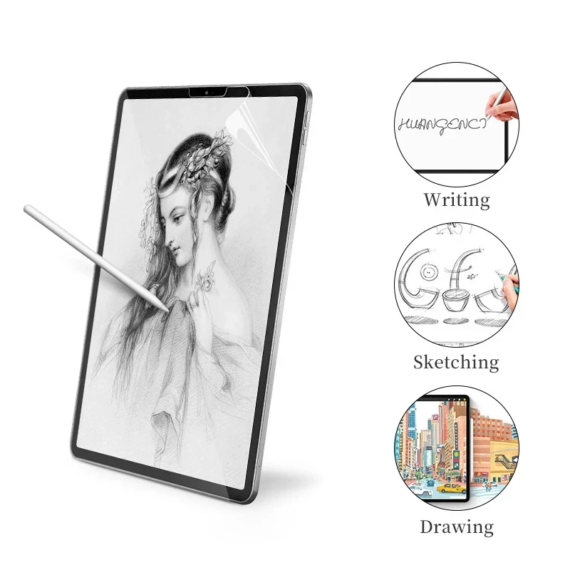 Matte Writing Film For Samsung Galaxy Tab S9 FE 10.9 inch Soft PET Painting Screen Protector Sumsung TabS9 FE+ A9+ A9 Plus 2023