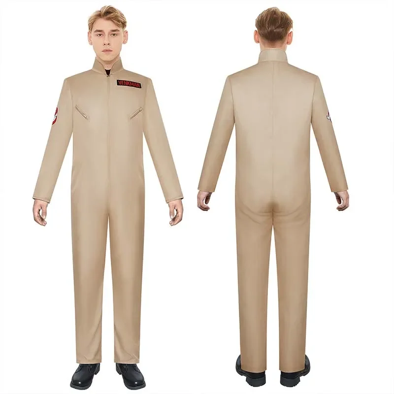 Ghost Buster Cosplay Costume for Adult&Kids Classic Venkman Gary Grooberson Ghost Hunt Jumpsuit Halloween Carnival Suit*.1