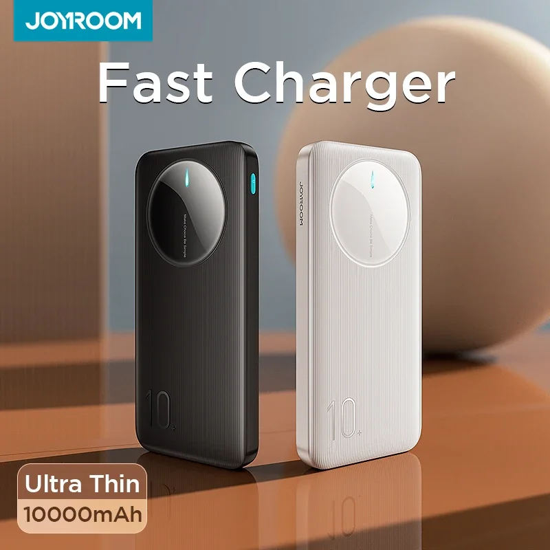 

Joyroom Ultra Thin 10000mAh Power Bank Mini Portable External Battery Charger For iPhone 15 14 13 12 Pro Max Samsung Galaxy