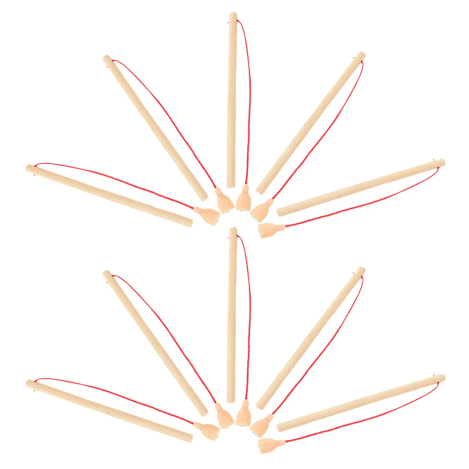 

Набор из 10 деревянных магнитных удочек: прочные, ударопрочные удочки для детских игр в помещении и на улице, для дошкольников