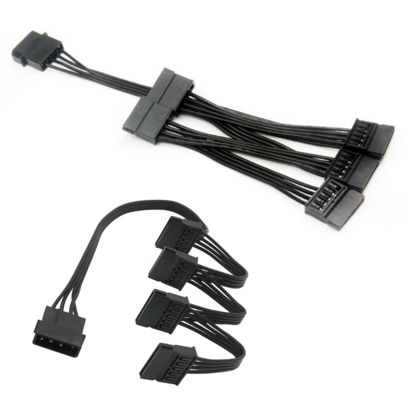 

1PCS IDE to SATA computer large 4Pin 1 To 4/5 multi interface hard drive power cord