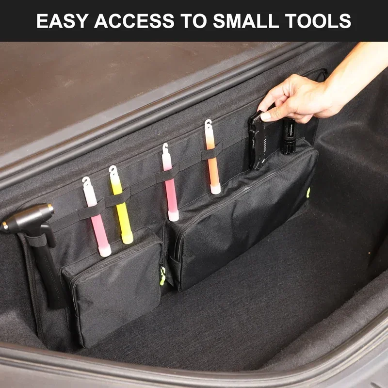 

For Tesla Model S 2014-2024 Oxford Cloth Black Car Front Trunk Storage Bag Tools Tidying Package Interior Car Accessories