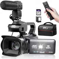 4K Professional Video Cameras for Photography 64MP Ultra HD 18X Digital Zoom Camcorders YouTube Live Streaming Vlog Recorder