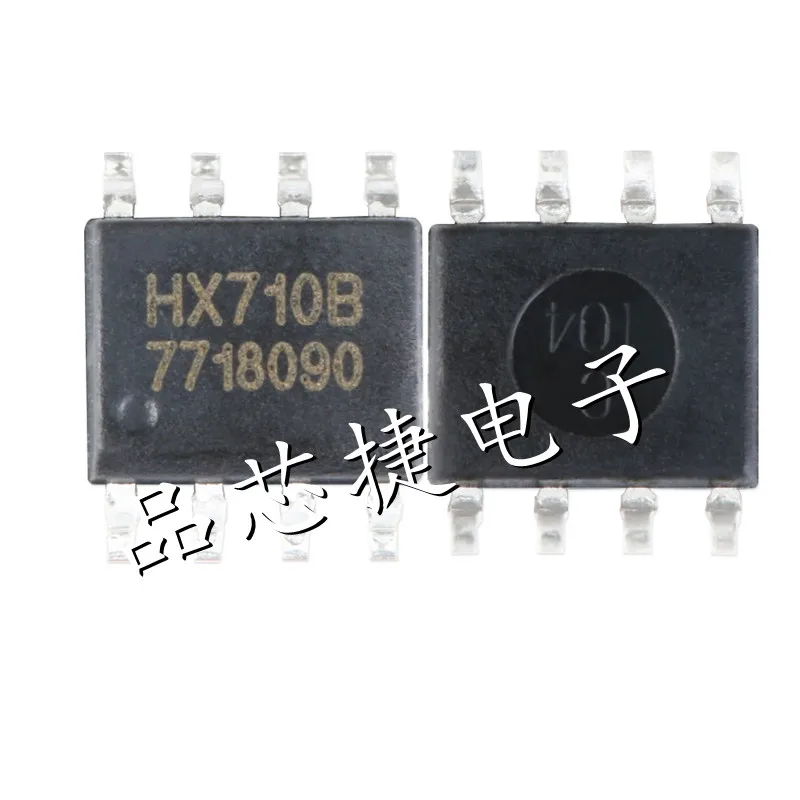 10pcs/Lot HX710B SOP-8 HX710 24 Bit A/D Converter Chip With Voltage Difference Measurement (DVDD-AVDD)