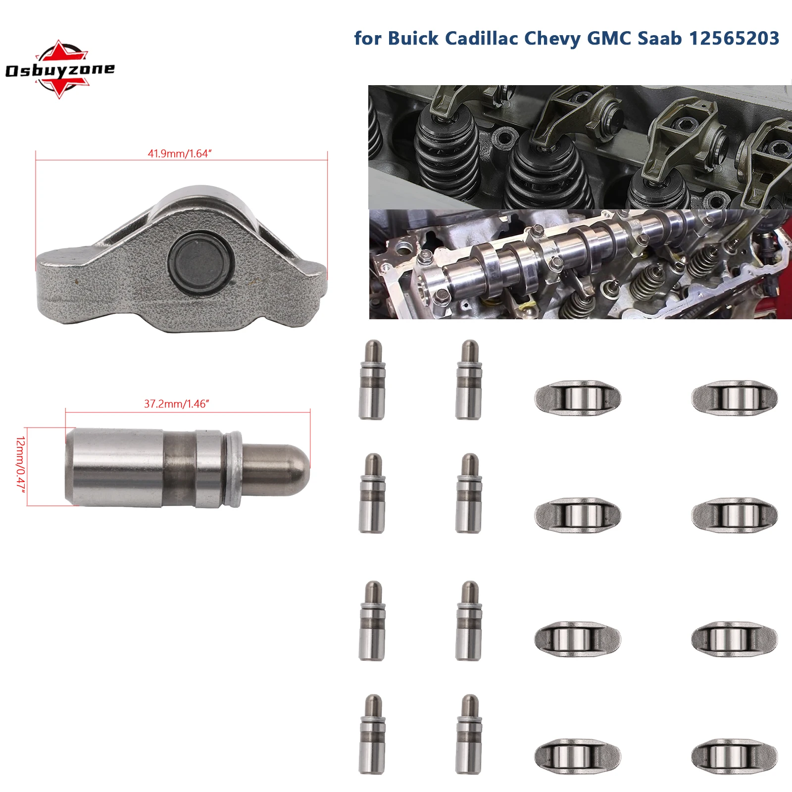 Kit de balancim e elevadores hidráulicos para Buick Cadillac Chevy GMC Saab 12565203