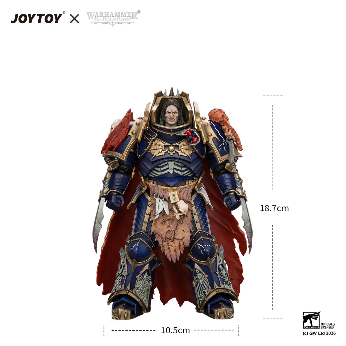 JOYTOY Warhammer "The Horus Heresy" 1/18 Action Figures Night Lords Konrad Curze Primarch of the Night Lords Legion view 6