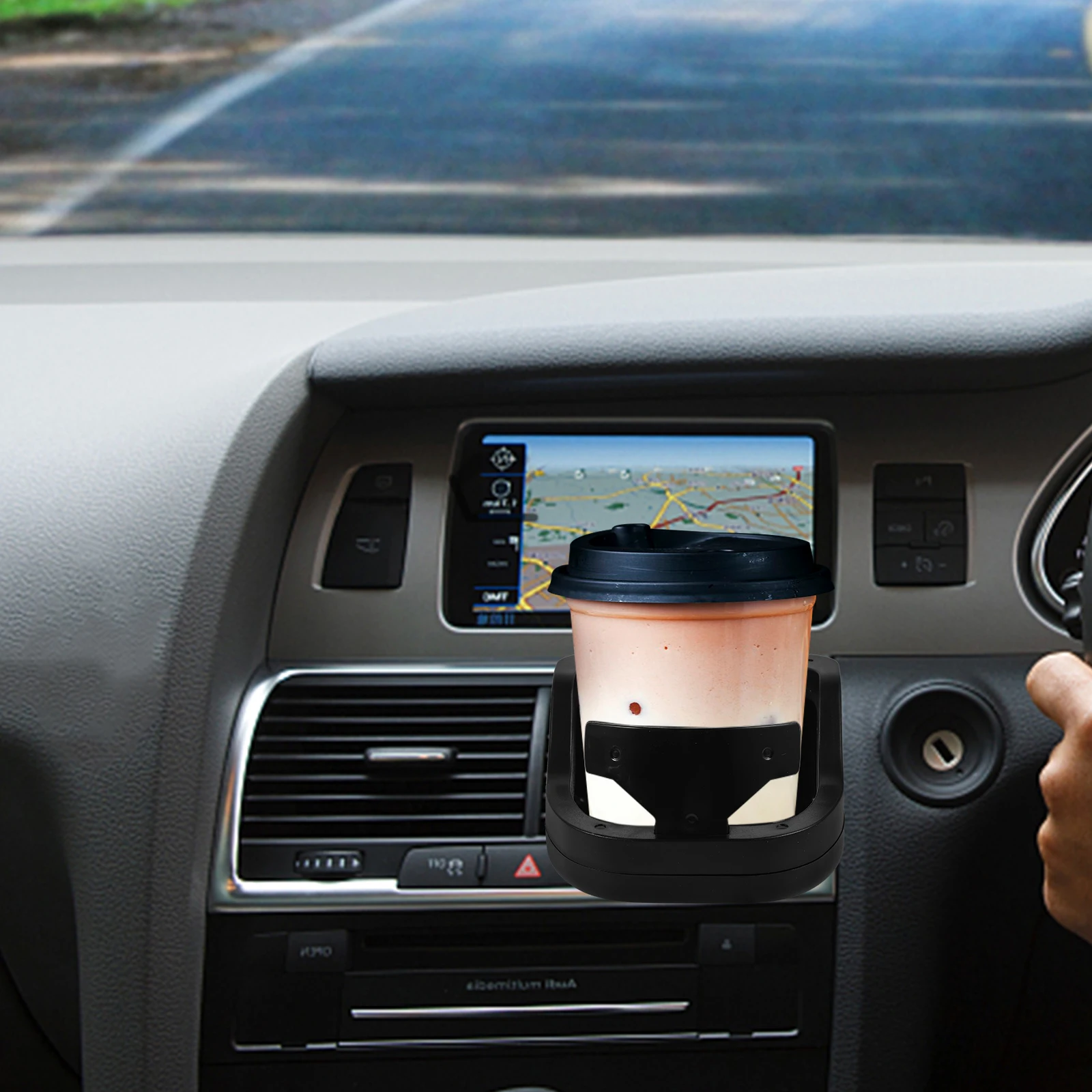 

Car Drink Holder Blue Cup Air Vent Phone St for Automotive Drinks Can Holders Sturdy Material Practical Design