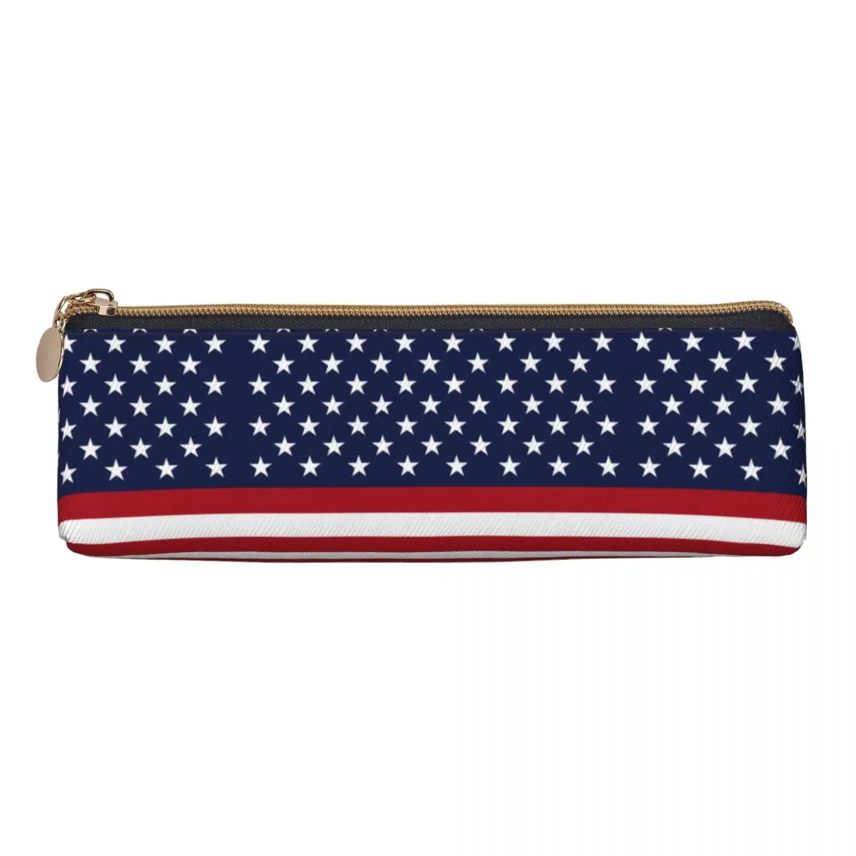 American Flag Pencil Case Patriotic Stars and Stripes School Pencil Cases Triangle Students Pencil Box Stationery Organizer