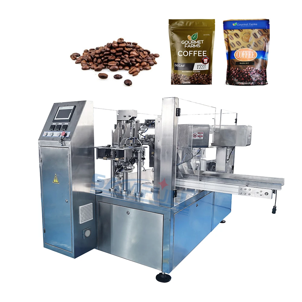 Automatic Premade Pouch Coffee Filling Machine Standup Pouch Doypack Machine Ground Coffee Packing Machine