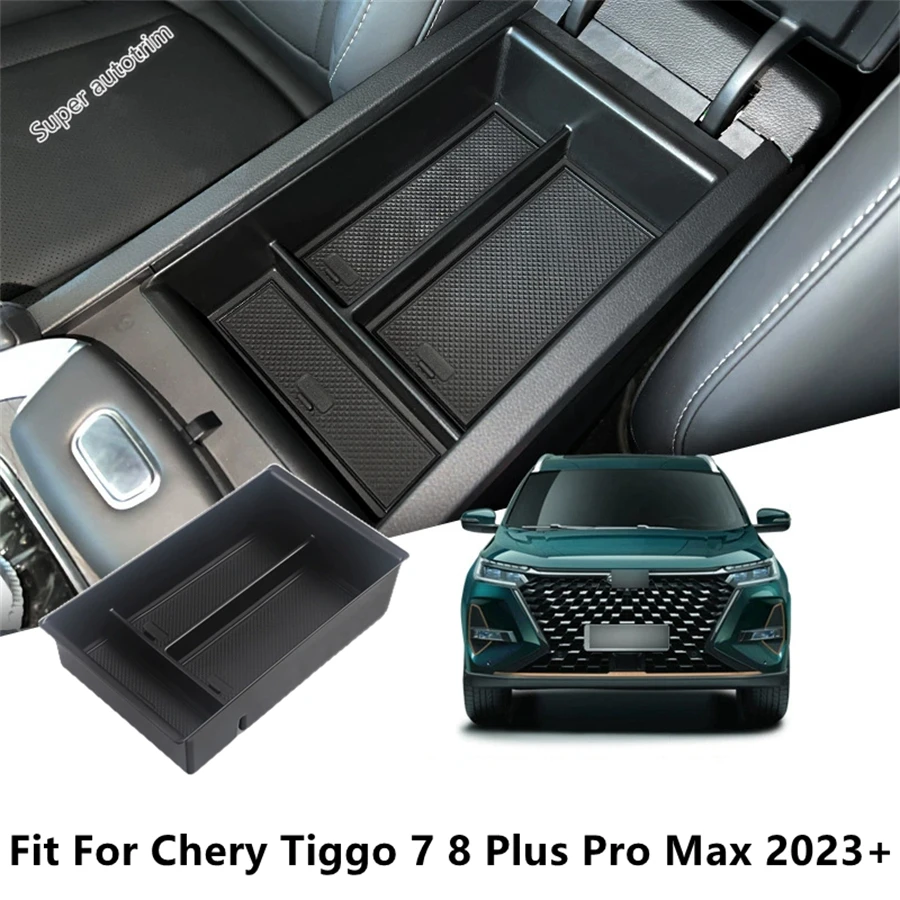 

Car Storage Box For Chery Tiggo 7 8 Plus Pro Max 2023 2024 2025 Armrest Central Console Organizer Tray Accessories Interior Kit