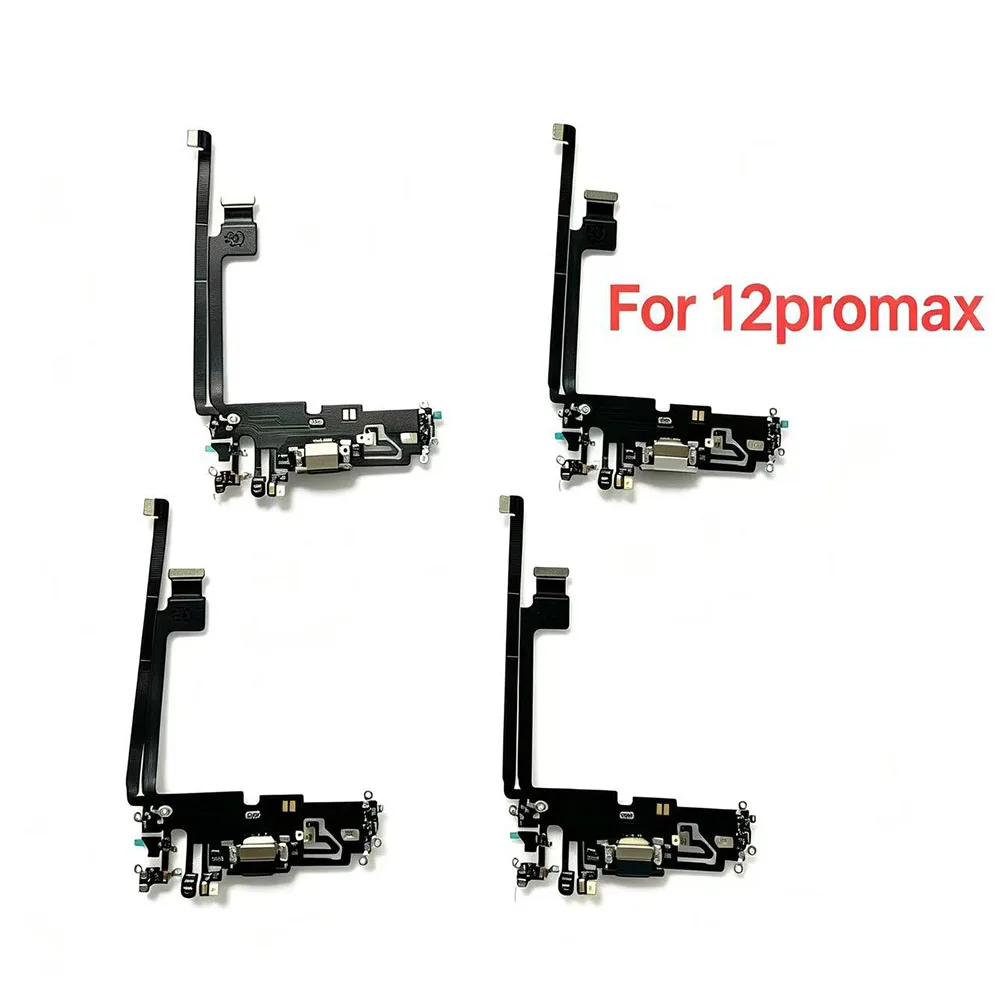 USB Charging Port Dock Connector Flex Cable For Iphone 12 Pro Max 12Promax Dock Port Flex Ribbon Replacement Repair Parts