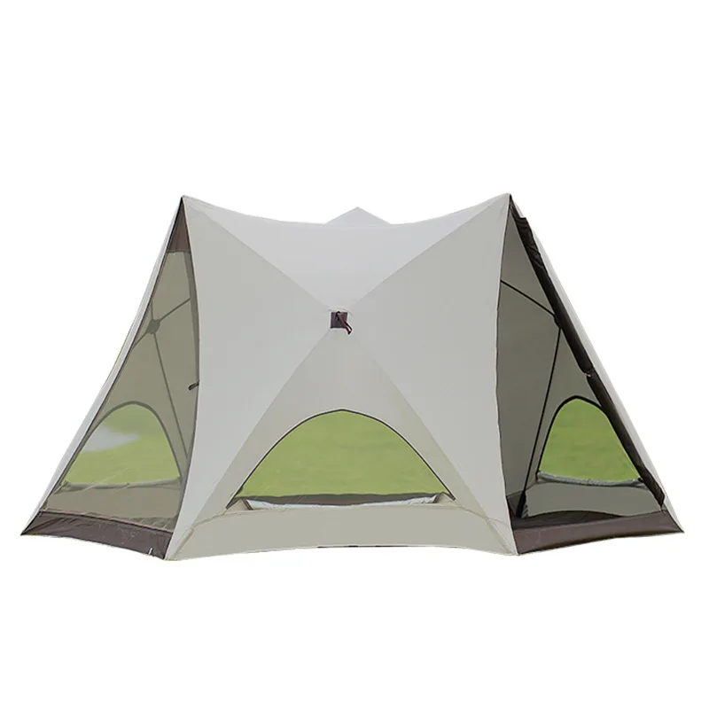 Seaside beach park quick open tent outdoor folding camping tent equipment full set of sunshade
