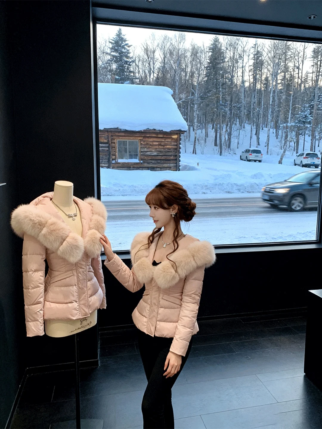 

Korean Sle Thiened Pink Cotton Jaet Women's Autumn Winter New Arrival Faion ular Design Warm Coat Ladylike Loose Fit