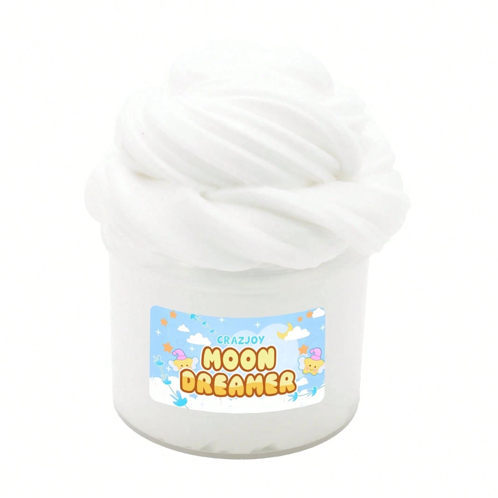 Slime Branco Não Pegajoso, Brinquedo Antiestresse para Crianças e Adultos, 1 unidade