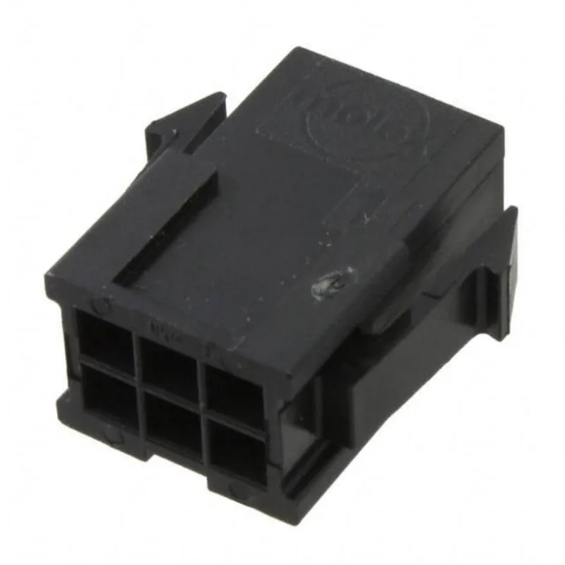 (10-50pcs) 0469930610 MOLEX Locking Ramp 2-pin 6-pin Sliding Lock Male Pin Crimp Black Snap-in Installation 469930610