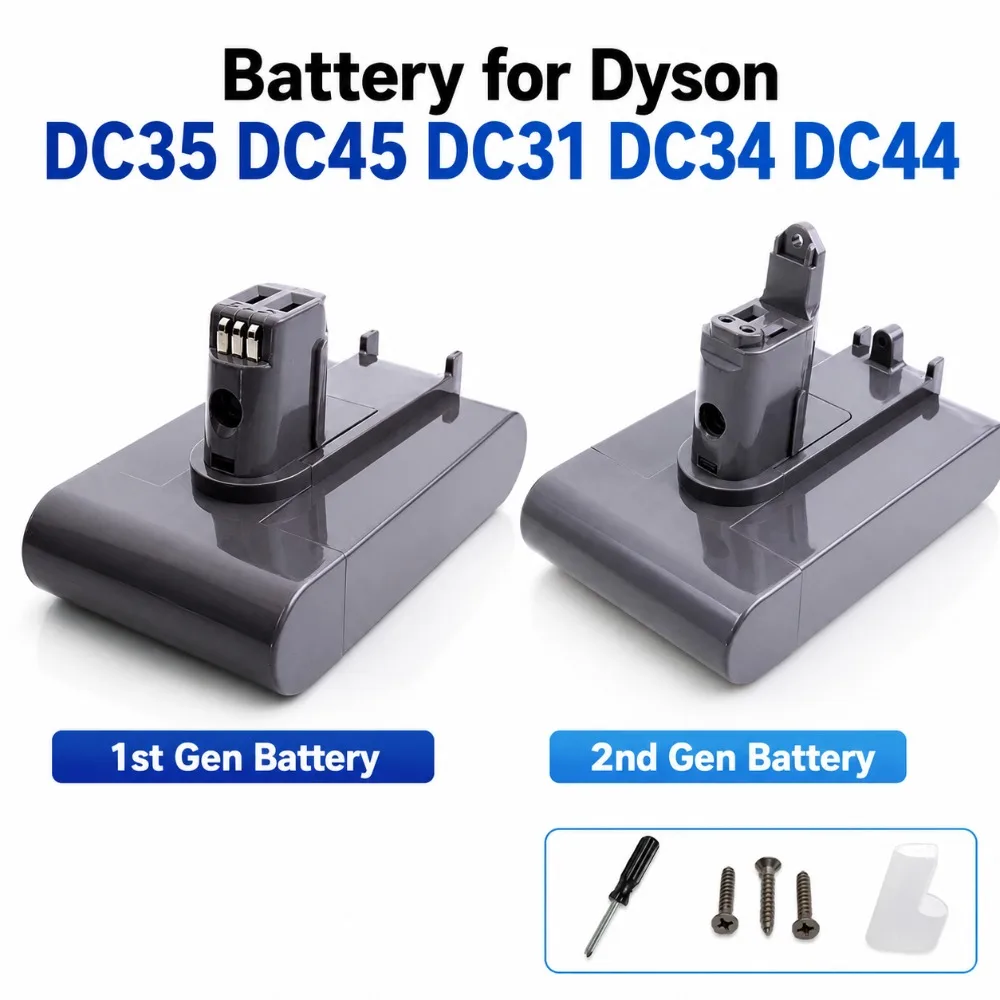 3000mAh for Dyson Fit TypeA B Li-ion Vacuum Battery for Dyson DC35 DC45 DC31 DC34 DC44 DC31 Animal DC35 Animal
