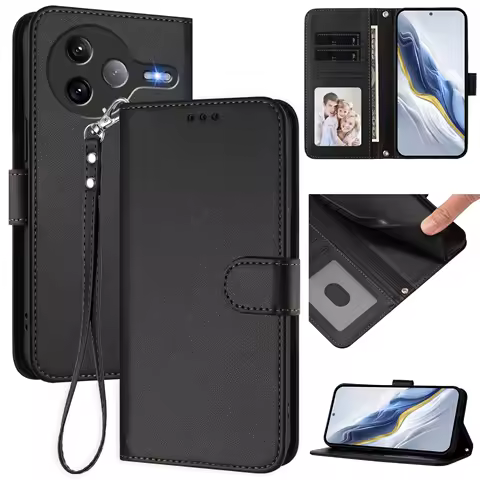 Luxury Case For Xiaomi Poco F3 F5 F6 F7 Pro Leather Wallet Case Funda For Poco F7 Ultra Magnetic Flip Cover Mi Poco F7 Etui
