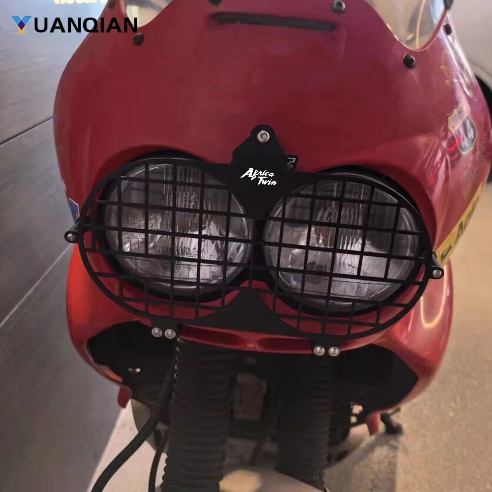 

Motorcycle XRV 750 Head light Grill Guard For Honda XRV750 Africa Twin 1997 1998 1999 2000 2001 2002 Headlight Cover Protector