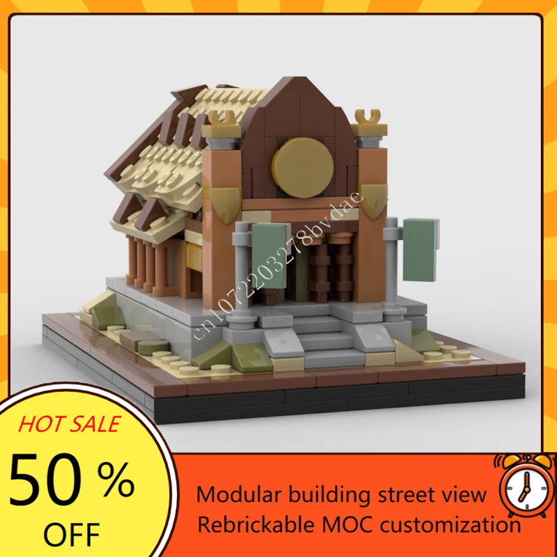 302PCS The Golden Hall Modular MOC Creative street view Model Building Blocks Architecture DIY Education Assembly Model Toy Gift