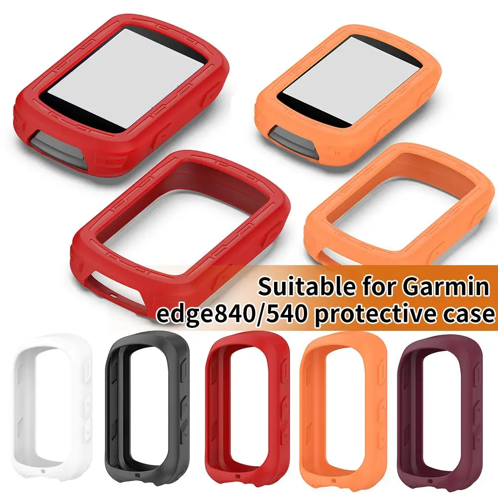 Soft Silicone Bicicleta Computer Protective Case, Anti-Colisão Shell, Acessórios para Garmin Edge 840, 540, S7T0
