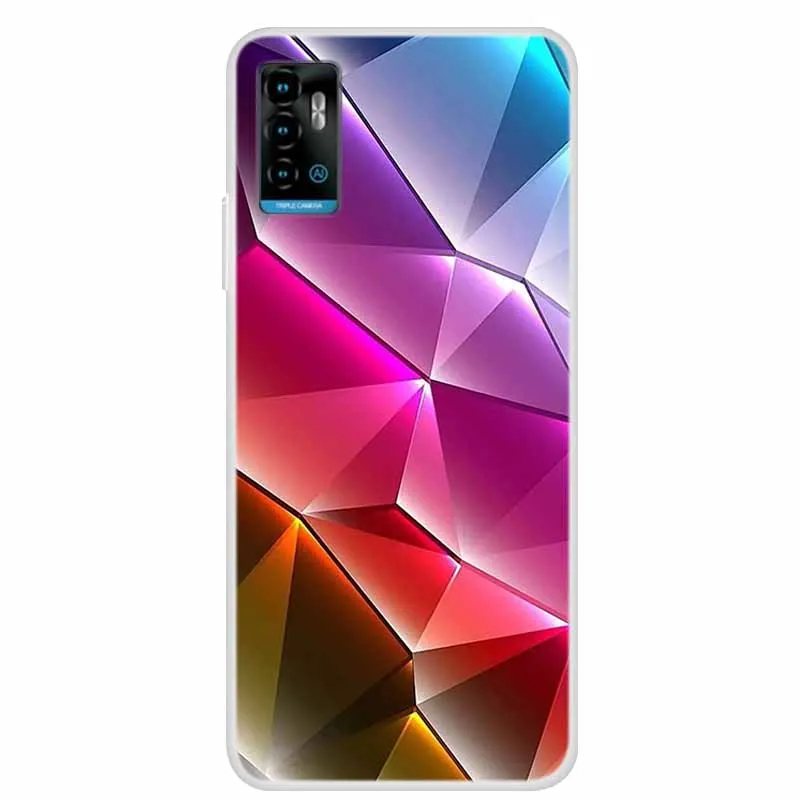 For ZTE Blade A71 Case Luxury Bumper Silicone TPU Soft Cover Phone Case For ZTE Blade A71 A7030 Shockproof Love Coque etui Funda