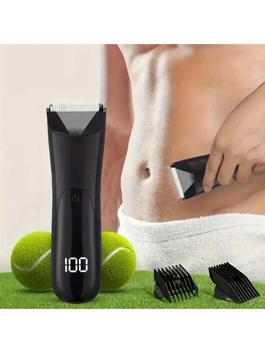 Man Body Tondeuse Epilator Lies Trimmer Voor Man Baard Scheerapparaat Borst Epilator Okselhaar Scheerapparaat Armen Benen Haar Scheermessen - afbeelding 2
