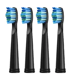 4 Pcs Electric Toothbrush Heads Compatible with Fairywill D7/D8/FW507/FW508/FW551/917/959/SG-E9 Moderately Soft Bristles Brush