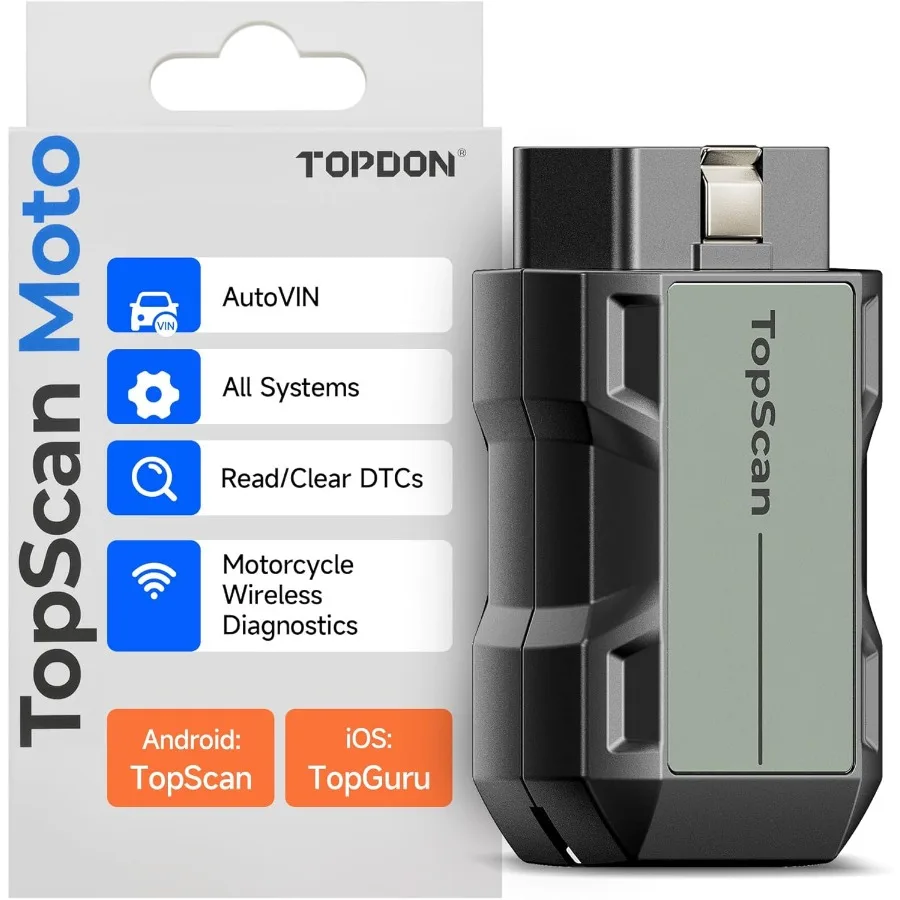 

Инструмент сканирования мотоцикла TOPDON TopScan Moto, все системы, двунаправленный сканер для мотоцикла для Harley Ducati BMW, японские бренды, сброс S