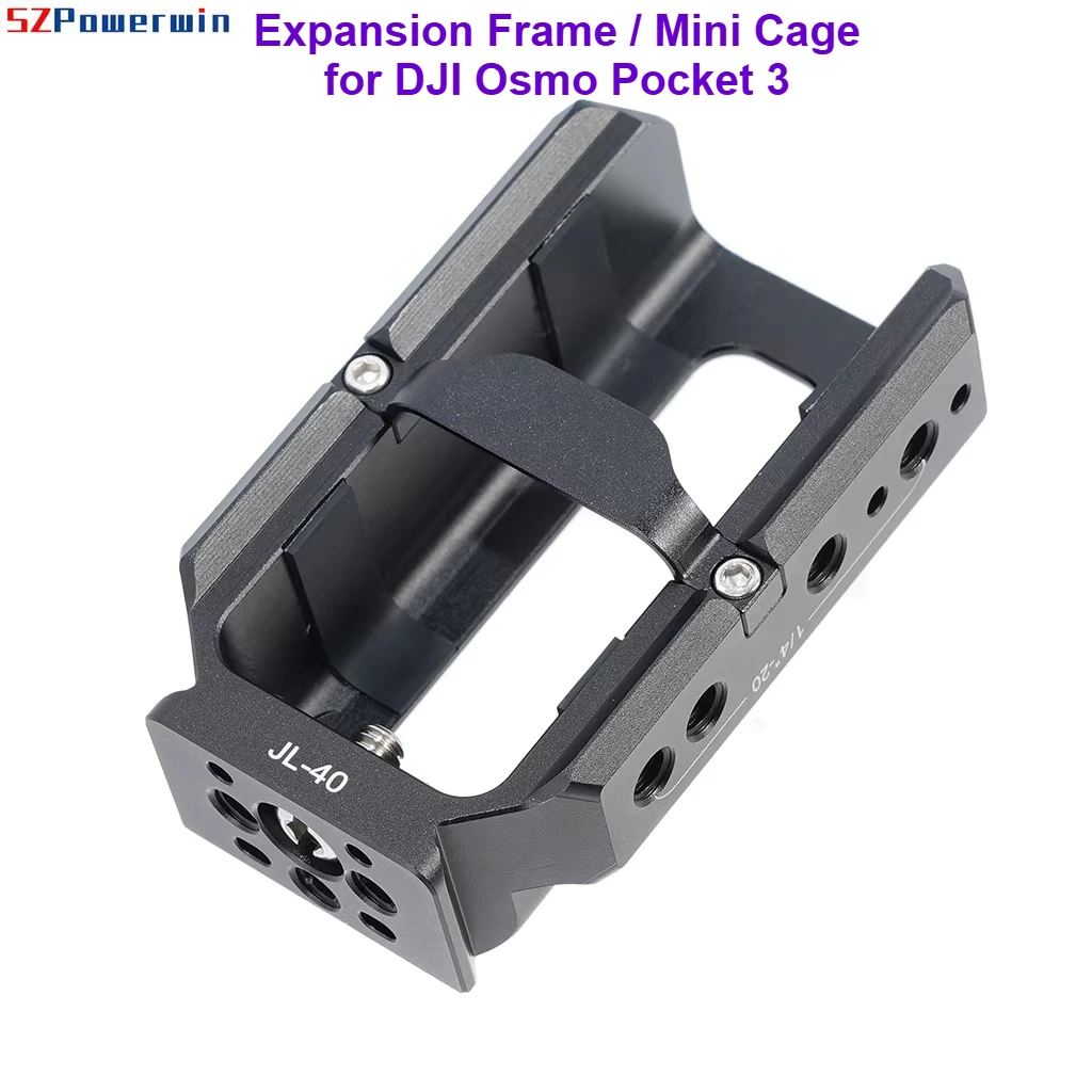 

Expansion Frame / Mini Cage for DJI Osmo Pocket 3 | with Cold Shoe Mounts & Arca-Compatible Quick Release Base for Accessories