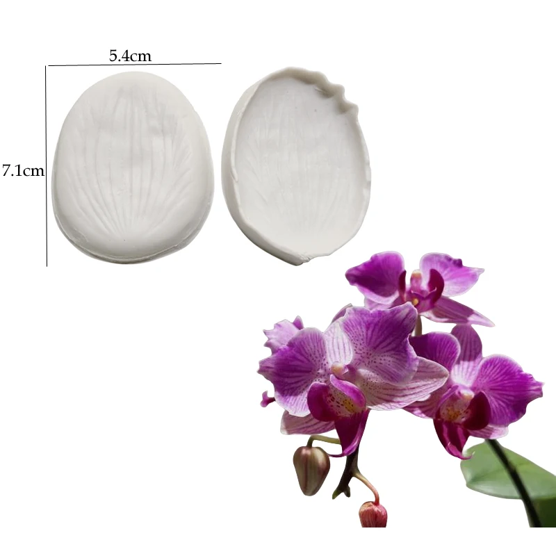 Phalaenopsis Orchid Sugar Flower Silicone Mould Butterfly Orchid Petal Flower Fondant Sugarcraft Clay Sugar Cake DecoratingM2900