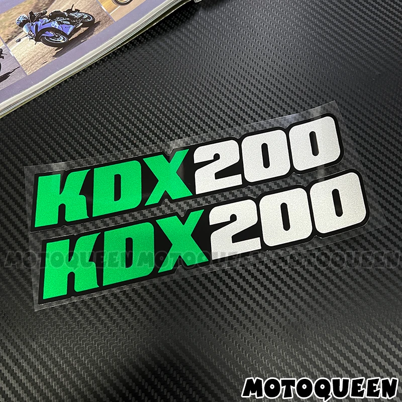 For Kawasaki KDX 200 220 KDX200 KDX220 Sticker Motorcycle Helmet Wheel Rims Fuel Tank Pad Side Reflective Label Decals Stickers