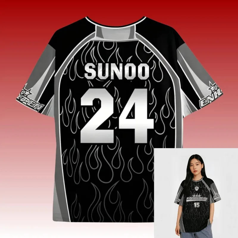2026 Summer Men's Women's Short Sleeve Casual T-Shirt Fashion Album Jersey T-Shirt Jungwon Jay Tees For Fan Gifts T-Shirt