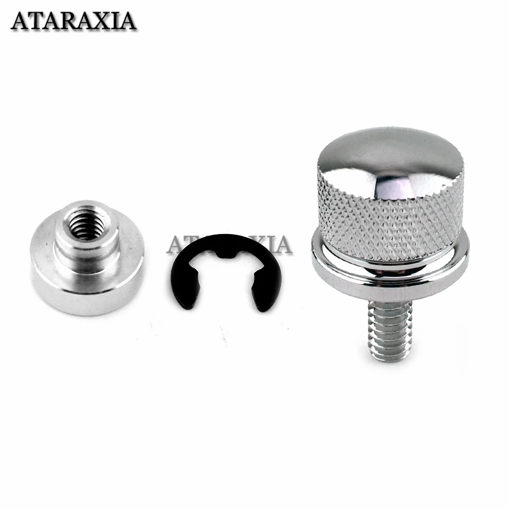 Motorcycle Rear Fender Seat Bolt Screw Nut Tab Cover For Harley XL Dyna Softail Touring Motorbikes 96-Up Billet Aluminum Parts