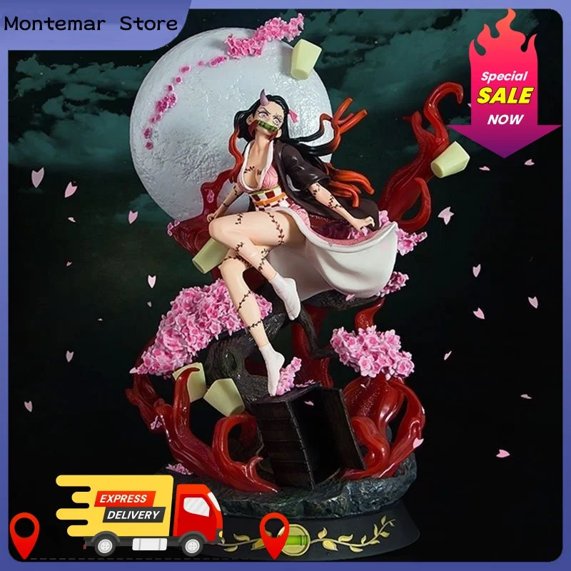 

Demon Slayer Anime Figure Kamado Nezuko Gk Statue Adult Demon Action Pvc Model Collectible Children'S Toys Gifts ﻿