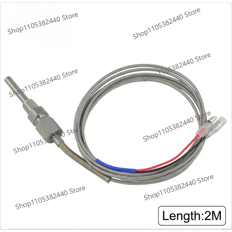 For EGT Probe 1/8 NPT, Type K Exhaust Gas Temperature Sensor for Boost Gauge Replacement