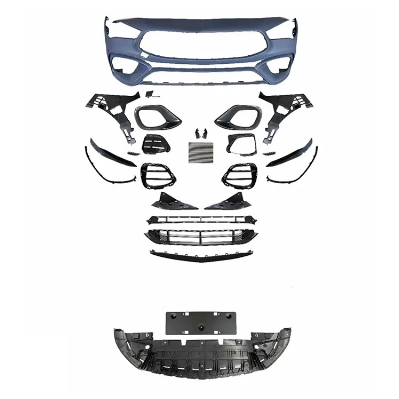 

Подходит для обновления Mercedes-Benz CLA-Class AMG W118, модифицированный CLA3545, передний и задний бампер в сборе, полный комплект кузова