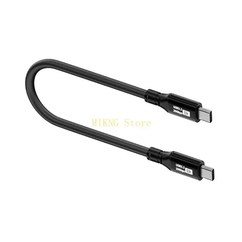 100W 타입 C 타입 C 충전 케이블, USB C 빠른 충전 와이어 라인 지원 20GBPS 데이터 동기화 랩톱 및 최고의 판매