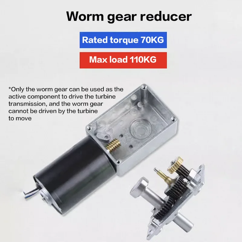 

70kg 5840-3650 Brushless Reduction Motor 12v24v Worm Gear Signal Feedback For Forward And Reverse Micro Pwm Speed Control Fg